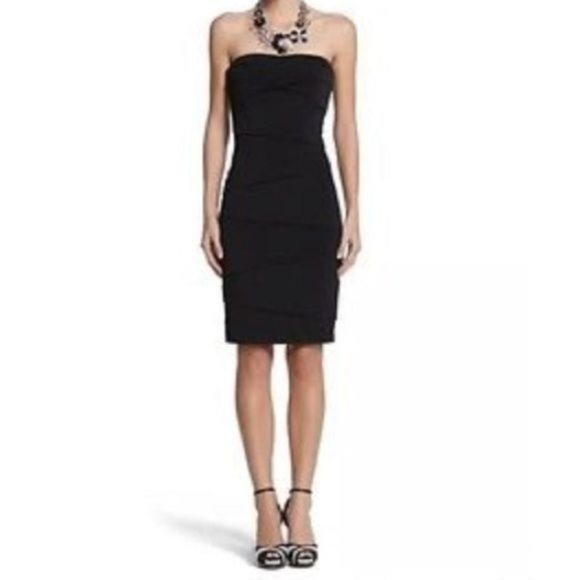 White House Black Market Dresses & Skirts - White House Black Market NWT Black Strapless Ribbon Cocktail Dress